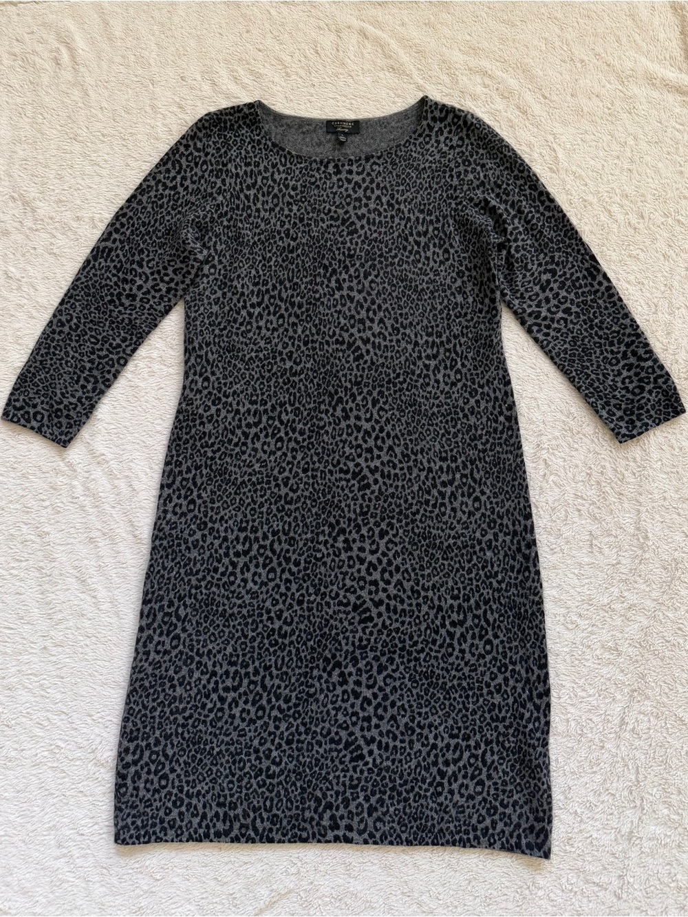 Charter Club Leopard Cashmere Dress